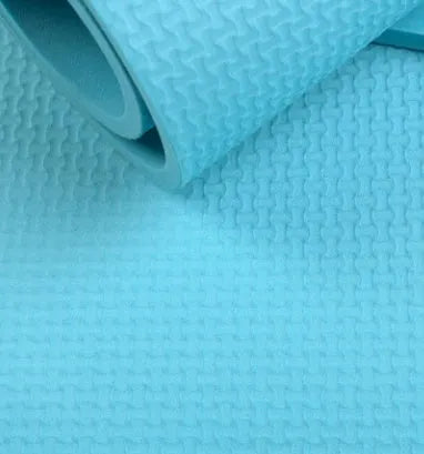 4mm thick EVA yoga mat in multiple colours with anti-skid surface measuring 173 by 61 centimetres