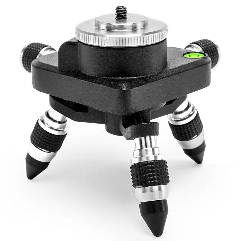 Black aluminium alloy spirit level base with 360-degree rotation, model YL-30.