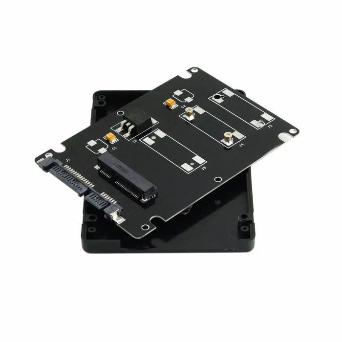 mSATA to SATA transfer box enclosure 2.5 inch SATA 3.0 ultra-thin 7mm black