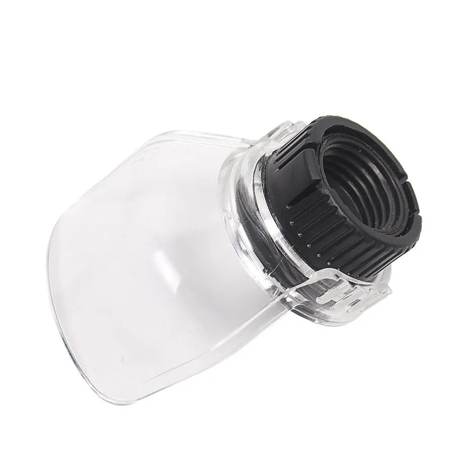 Transparent plastic horn protective cover for Delta sander grinding port