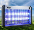 20W electric mosquito killing lamp with UV light and sticky glue board for indoor fly and insect control.