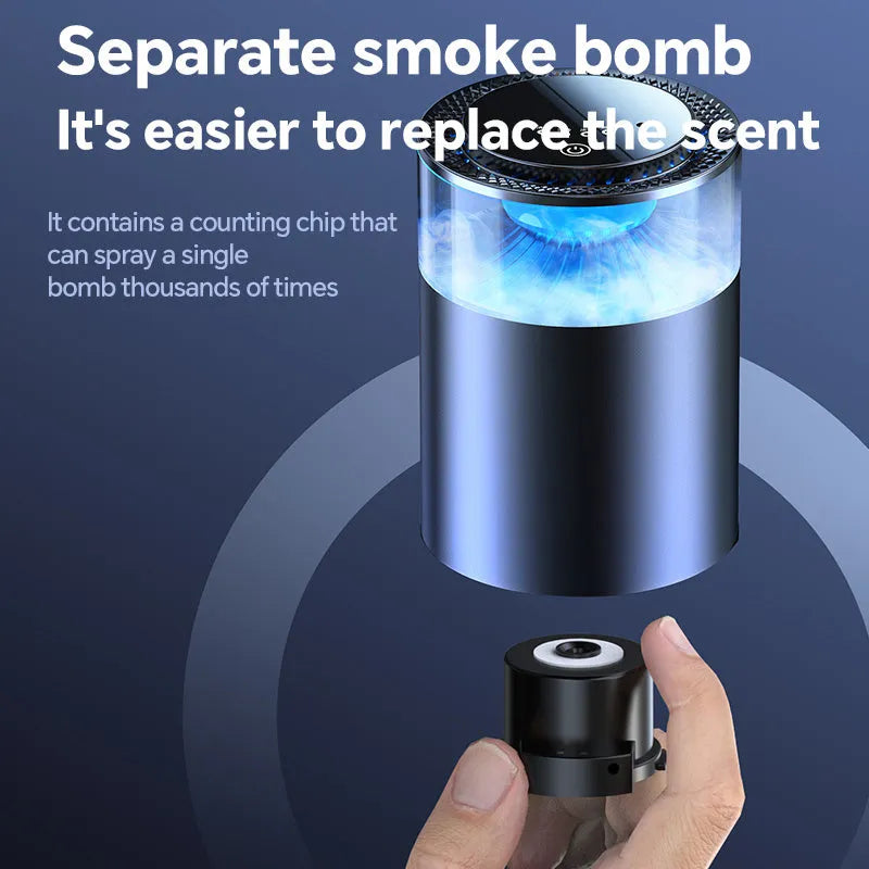 Car aromatherapy diffuser cloud mist air freshener with intelligent mode for RVs trucks sedans