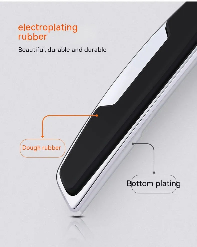Black silicone car door side bumper protection strips, four-piece set