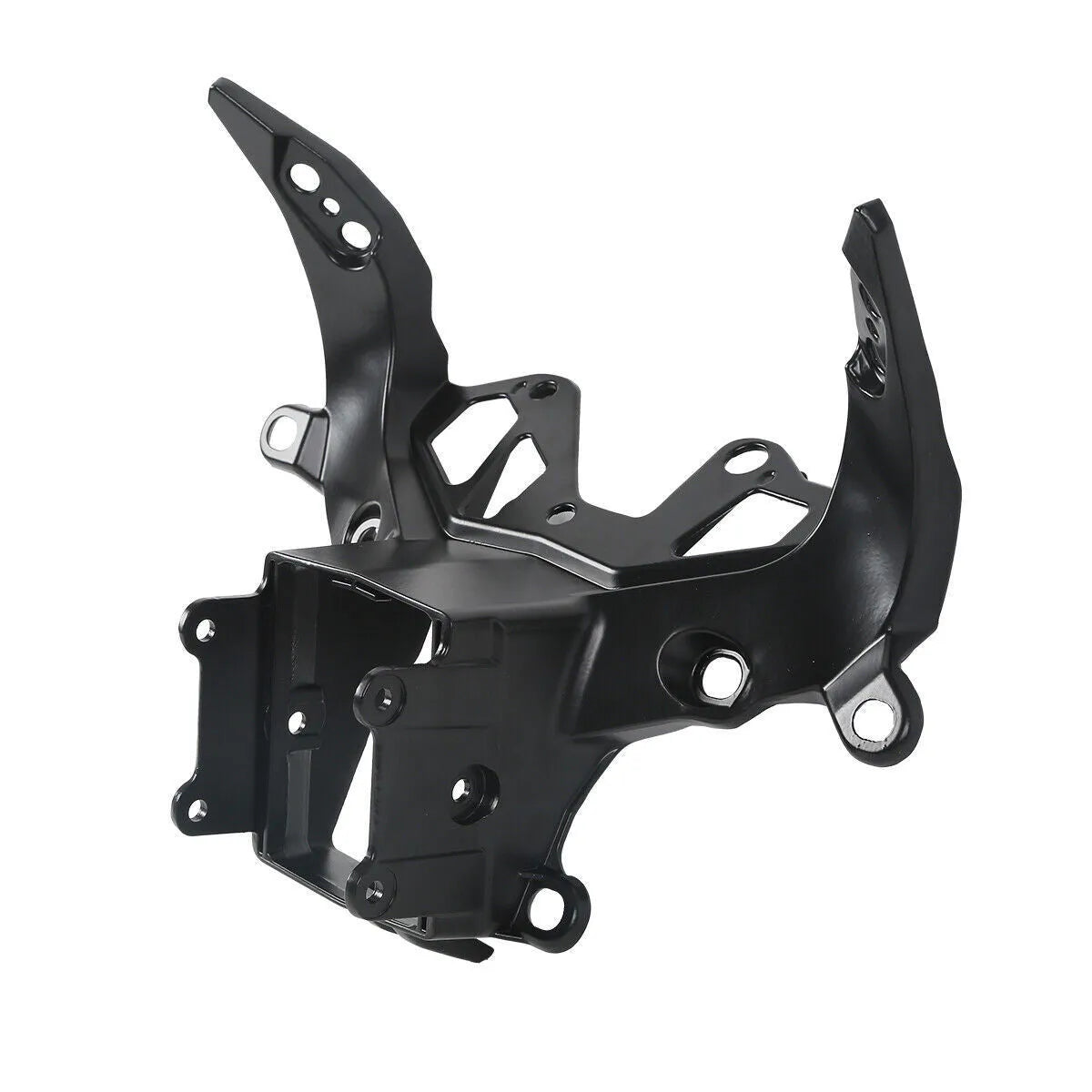 BMW S1000RR motorcycle headlight bracket in black aluminium alloy for 2009-2018 models