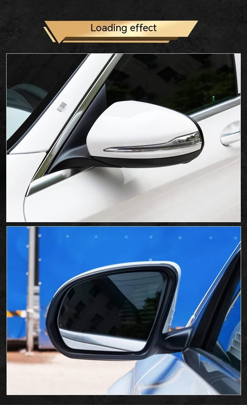 Mercedes-Benz W205 C-Class rear view mirror assembly with ABS shell in three colour options