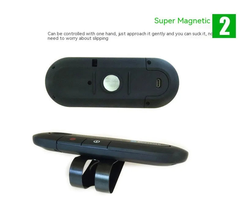 Vehicle-mounted Bluetooth handsfree phone sun visor kit with car charger and USB cable