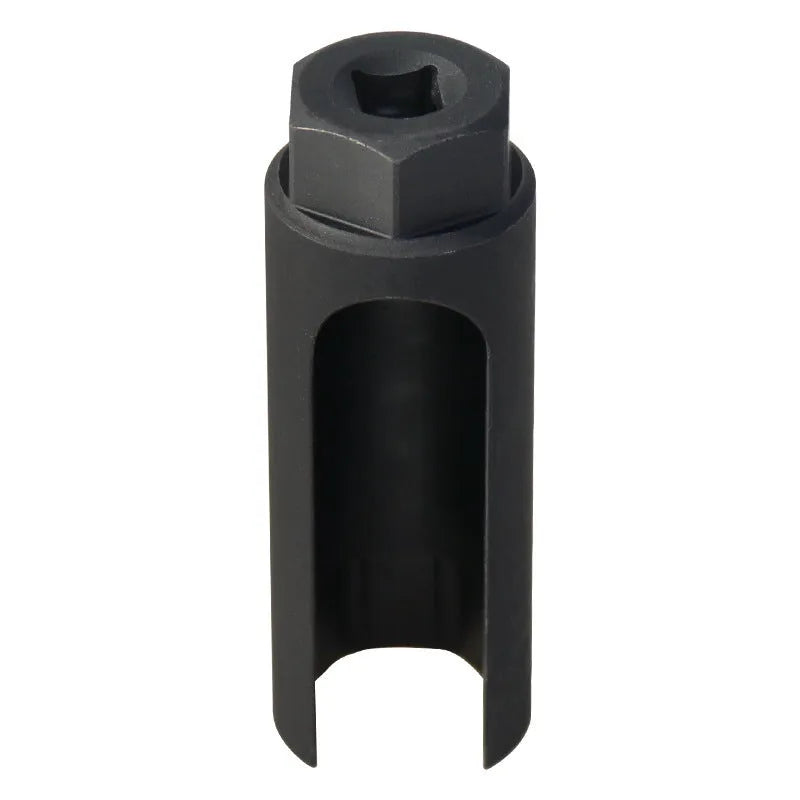 Black chromium vanadium steel oxygen sensor sleeve with 22mm diameter for automotive use