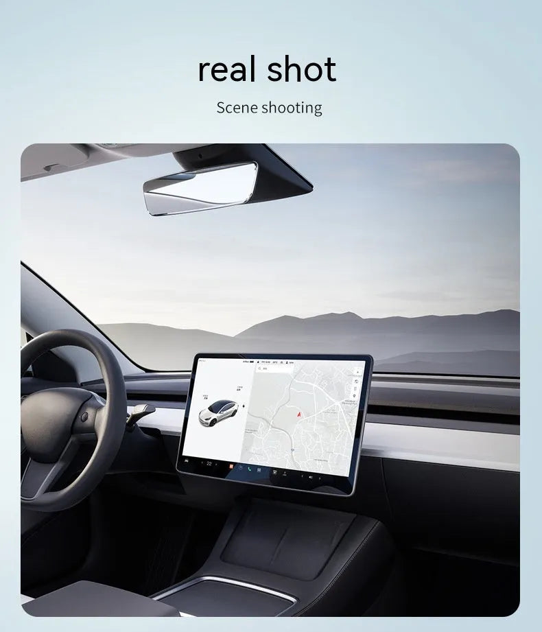 Huanxin 2024 tempered glass screen protector for Tesla Model 3 Y 15.6 inch central control display in white