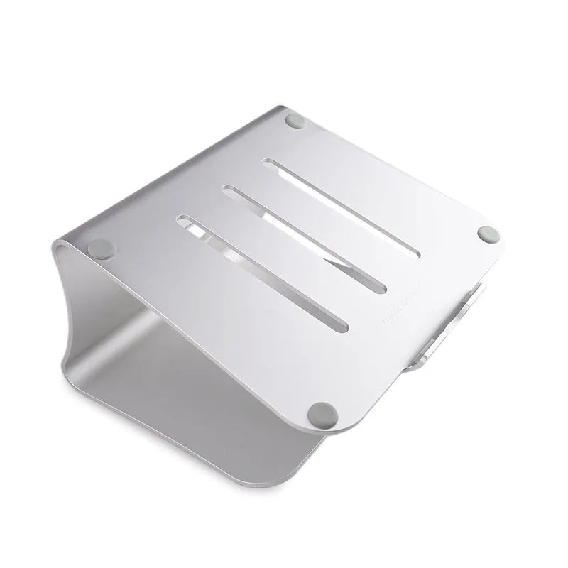 Aluminium alloy rotary notebook cooling bracket in silver or grey, showing 4.07mm thickness.