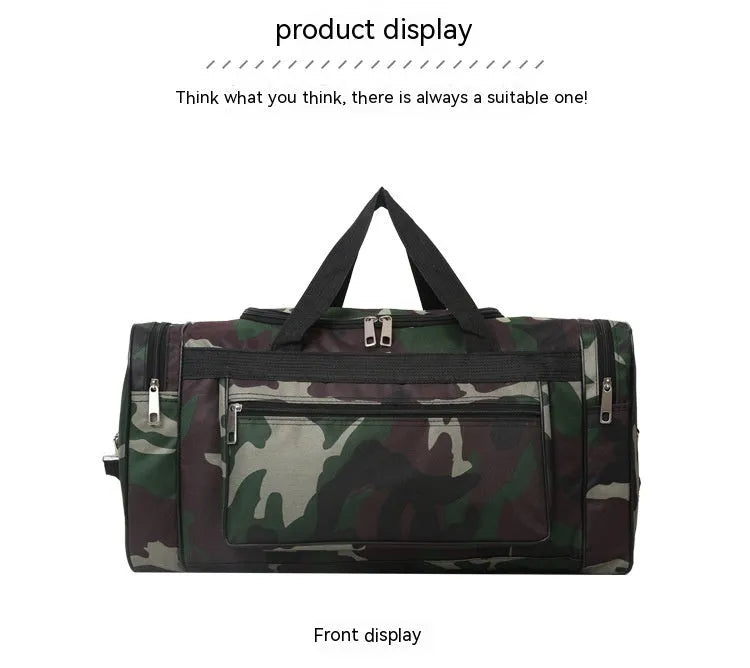 Camouflage pattern waterproof luggage bag with 20 litre capacity