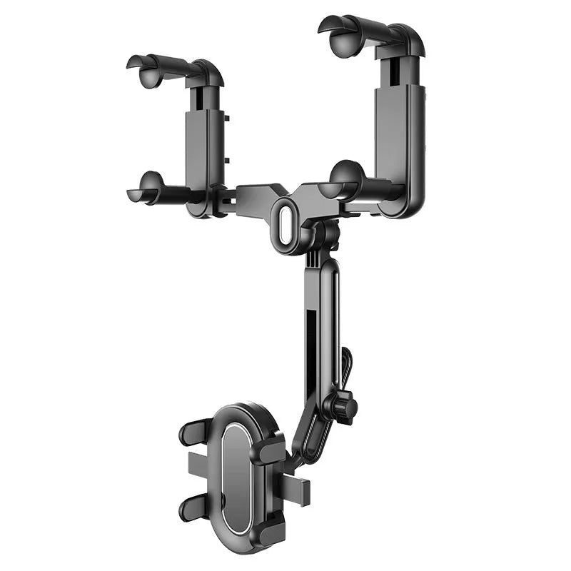 Black ABS automobile rear view mirror bracket with folding rod mechanism