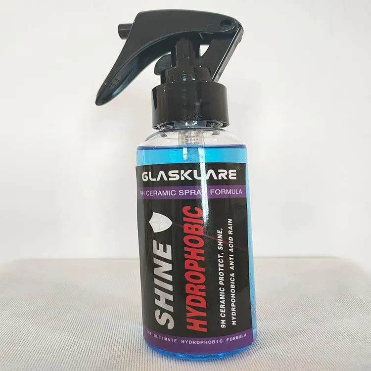 9H crystal car paint plating waterless wash product 50ml and 110ml bottles blue violet transparent