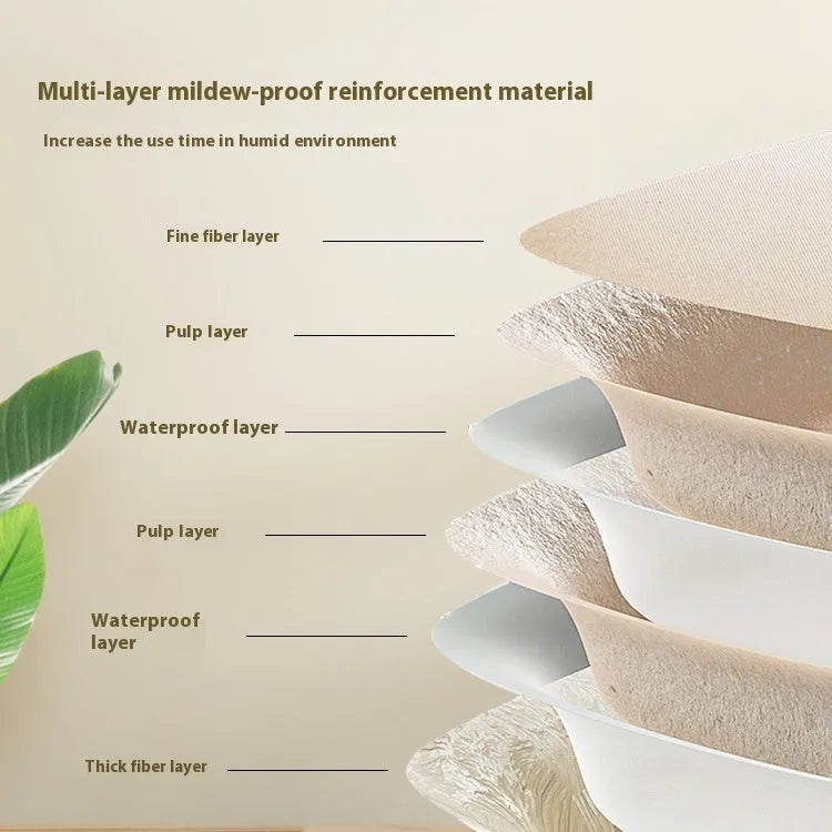 Brown disposable cat litter box showing waterproof biodegradable construction