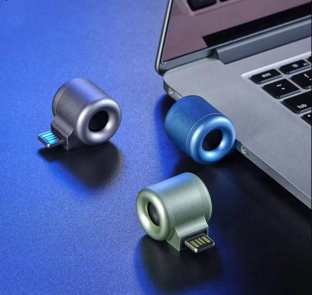 USB mini diffuser car air purifier in grey, peacock blue, military green, orange and lemon, solid fragrance portable design