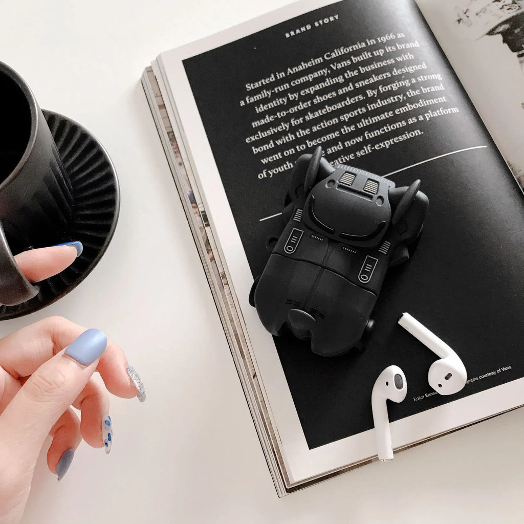 Creative Bat Chariot Bluetooth headset cover in black for AirPods generation 2 case
