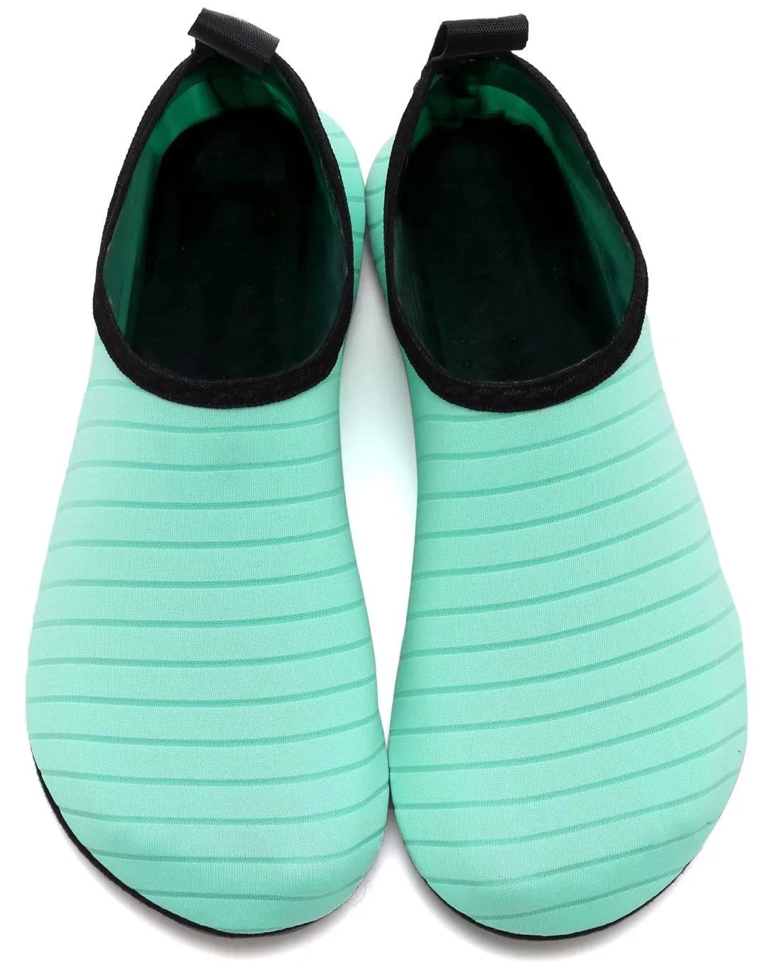 Barefoot aqua shoes with mesh upper and rubber sole for beach swim yoga, unisex adult sizes