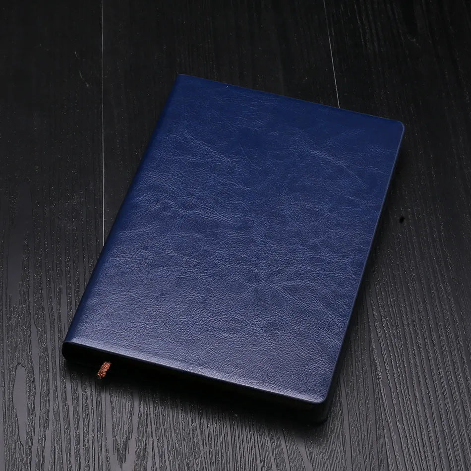 A5 business notepad with colour-changing PU cover and Dowling paper, 15 x 21.5 cm, Black