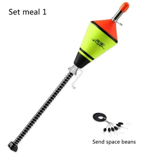 Automatic fishing float with nano EVA body and fluorescent multilayer coating, 39 cm long and 3.8 cm wide