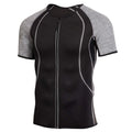 Men's grey chlorine fiber long sleeve sweat shirt for yoga and gym training