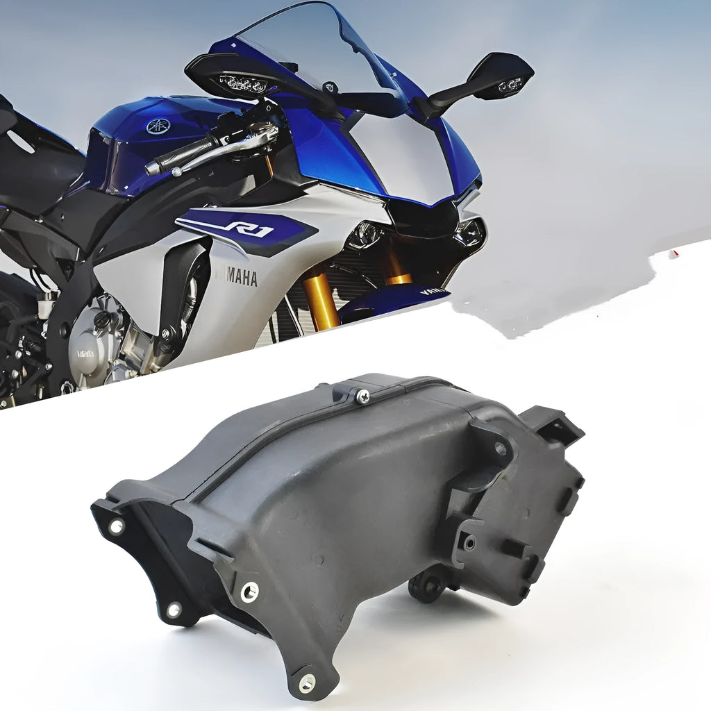 Black motorcycle ventilation pipe for Yamaha models, dimensions 280mm by 170mm by 160mm.