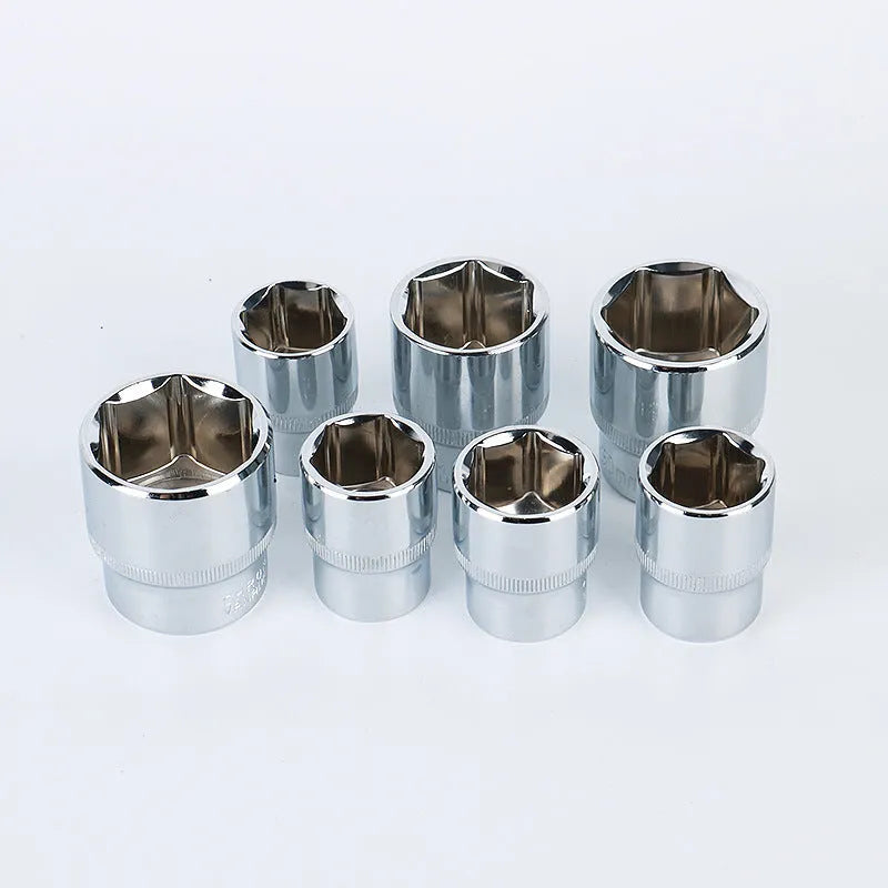 61-piece chrome vanadium steel socket wrench and auto repair tool set with metric sockets.