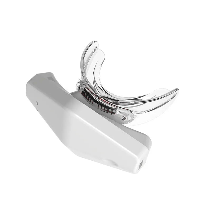 White plastic red light lip care instrument with 450mAh cell and DC 5V 2A input