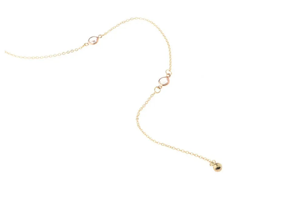 Women's necklace with geometric artificial crystal pendant and plated alloy snake bone chain in gold or silver tone