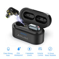 SYLLABLE S101 black Bluetooth earphones with charging case and earbuds