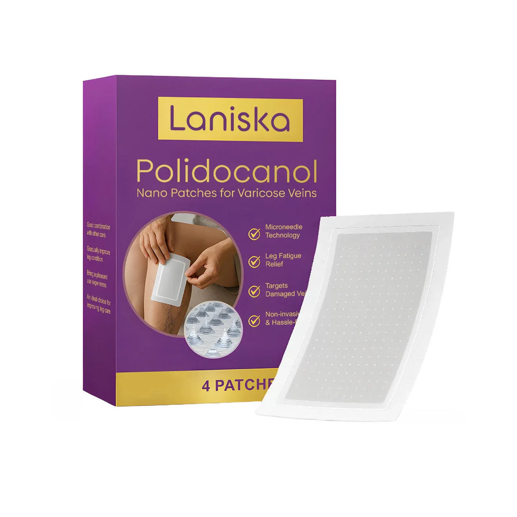 Pack of four leg care micro needle patches for skin nourishment and moisturisation