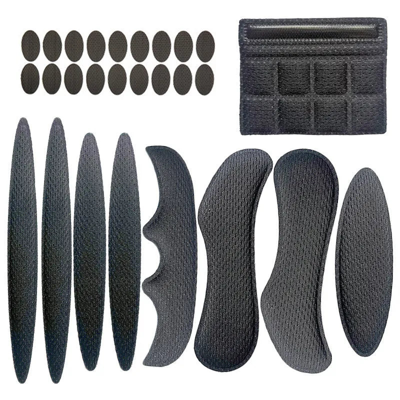 Universal cycling bike helmet liner with breathable sponge padding and a black Velcro chin pad.