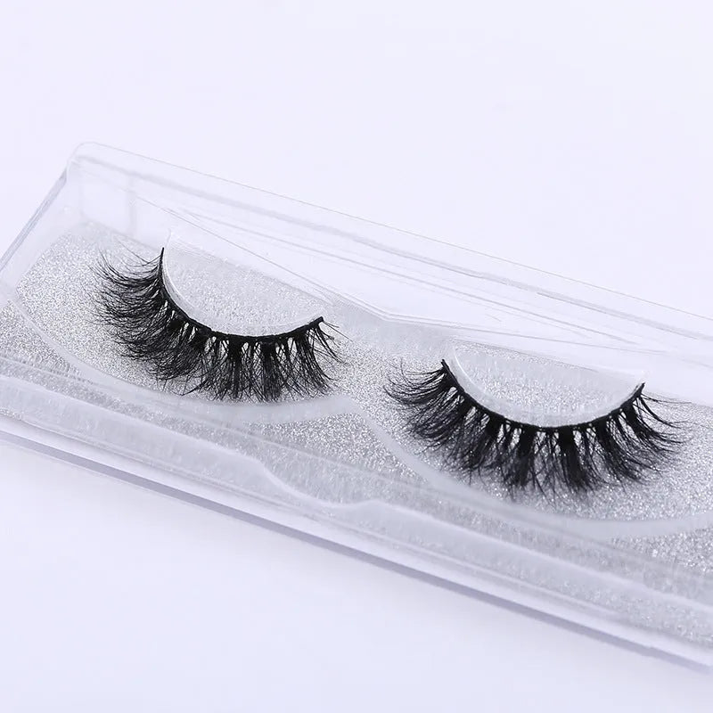Handmade 3D mink full strip false eyelashes in family pack with 19 styles A01 to A19