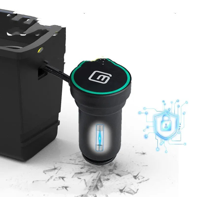 Car charger for cigarette lighter socket with QC3.0 fast charging for Android and Apple phones