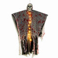 Blood-dyed luminous skull hanging ghost Halloween plastic decoration for outdoor display