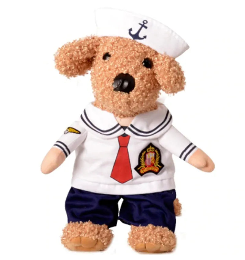 Fashion minimalist sailor pet costume for cats and dogs in polyester sailor colour
