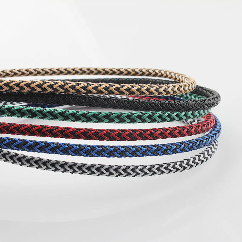 Braided hemp rope iPhone fast charging cable in six colour options with 8PIN connector