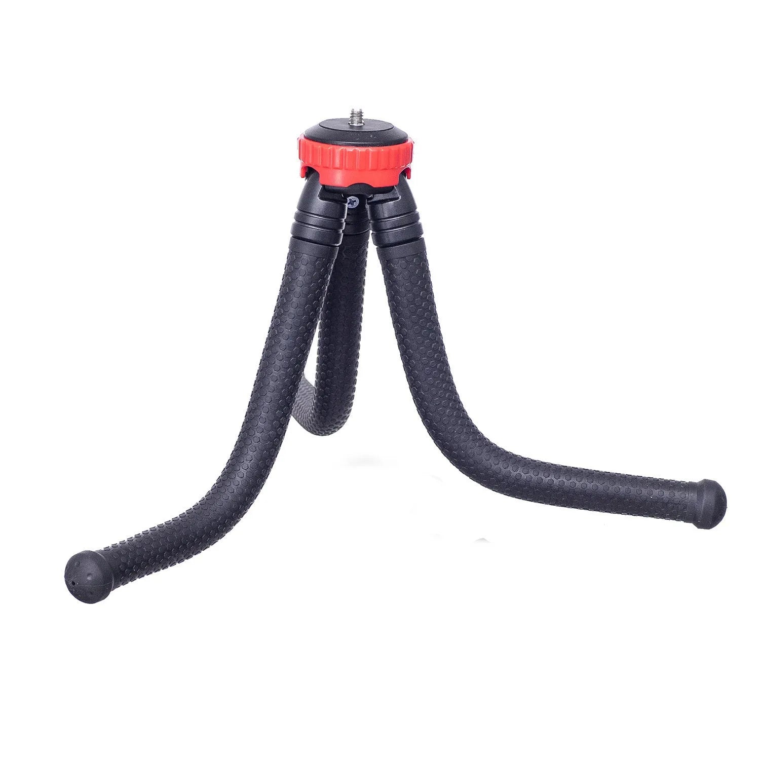 Black octopus tripod stand with flexible legs and a spherical gimbal head, shown extended to 30cm.