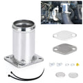BMW E46 EGR removal pipe kit with blanking plates and hardware for diesel engine modification