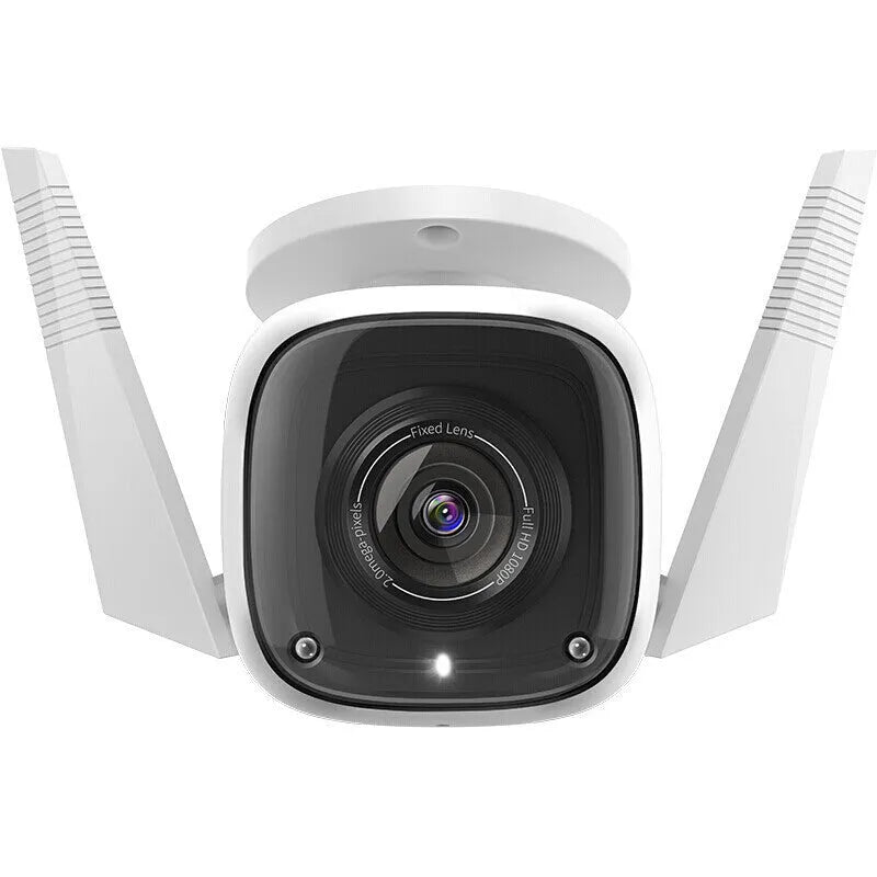 Outdoor security webcam with 1080p HD, infrared night vision and 4mm wide-angle lens