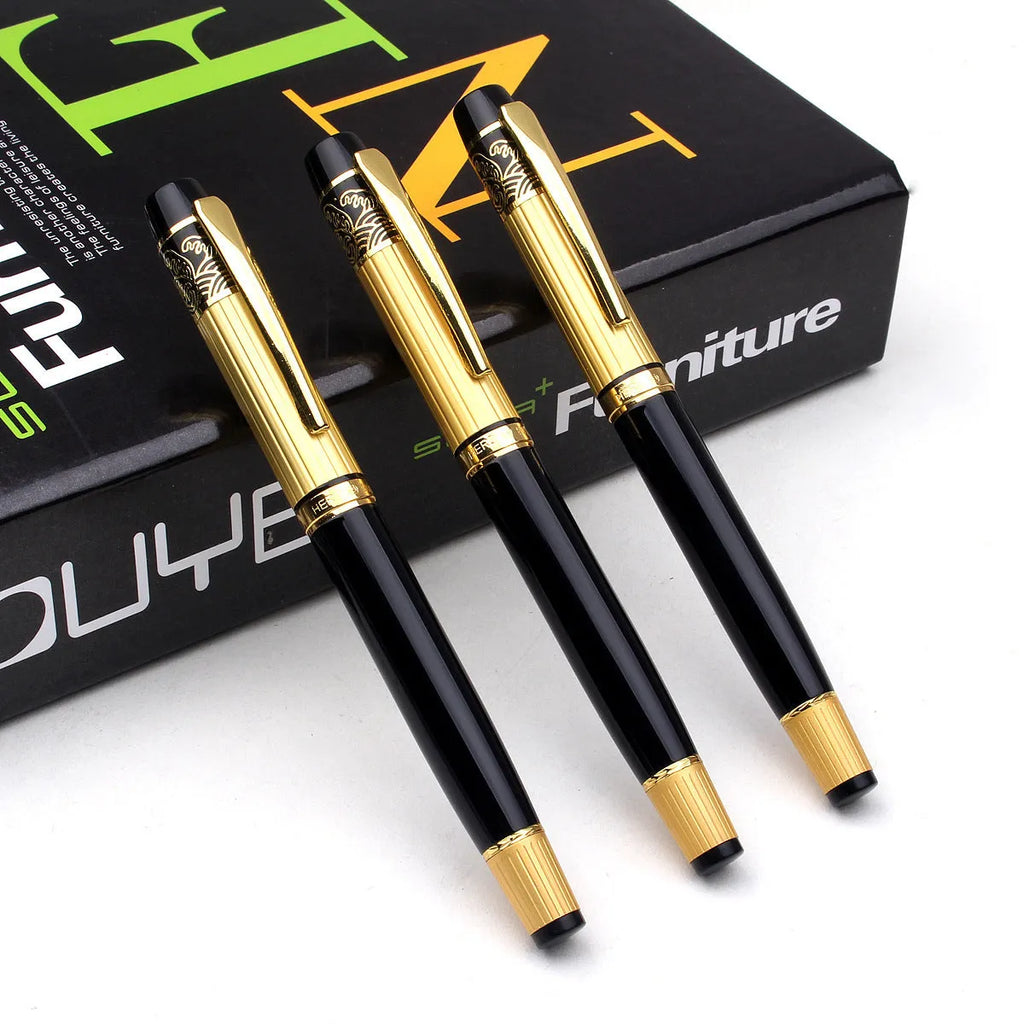 VITNAT metal ballpoint pen with hollow pattern, 0.5mm point and black ink for office, school or business gift use