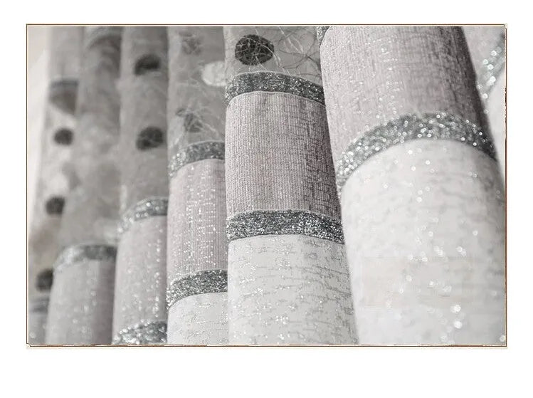 Blackout curtain panel with choice of hook, Korean hook, or ring heading styles