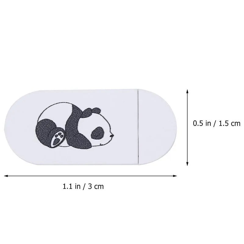 Three white plastic webcam covers with slider, each 3x1.5x0.1cm, for laptop tablet smartphone camera privacy