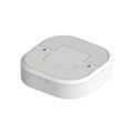 White wireless smoke detector fire alarm with 433MHz transmission and DC9V battery compartment