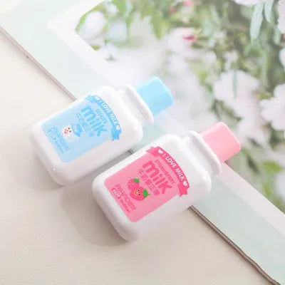 White creative correction tape in cute bottle shape with 6M length for paper error correction