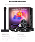 Sensor capture TV sync magic colour ambience light belt in 3.8m or 5m length with 5050 LEDs