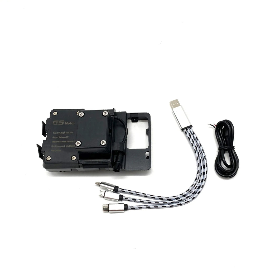 Black ABS plastic motorcycle phone navigation bracket for BMW R1200GS and R1250GS