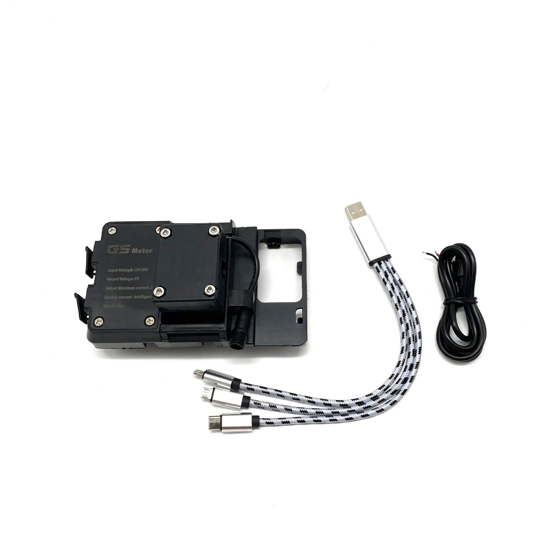 Black ABS plastic motorcycle phone navigation bracket for BMW R1200GS and R1250GS