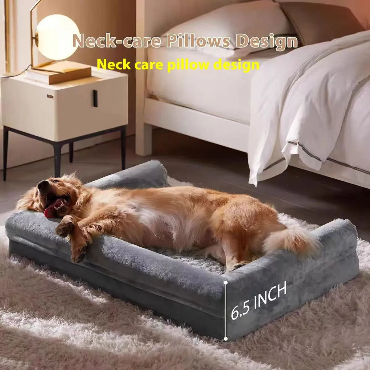 Universal dog kennel mat in light gray or dark gray, thickened cloth, three sizes available.