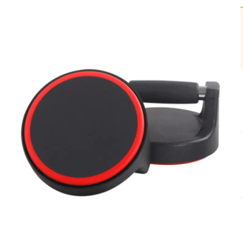 Red AB Rocket abdominal wheel fitness equipment with high grade plastic construction