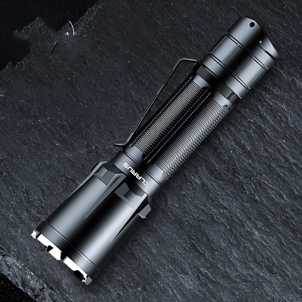 XT11GT PRO black aluminium alloy tactical flashlight with 3100mAh battery and accessories
