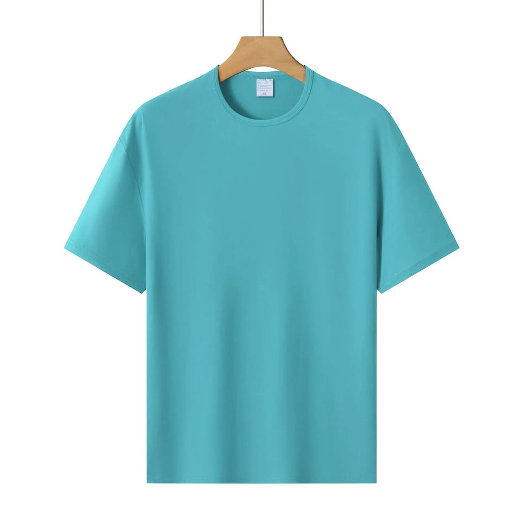 Modal colour short-sleeved loose fit T-shirt in multiple solid colours
